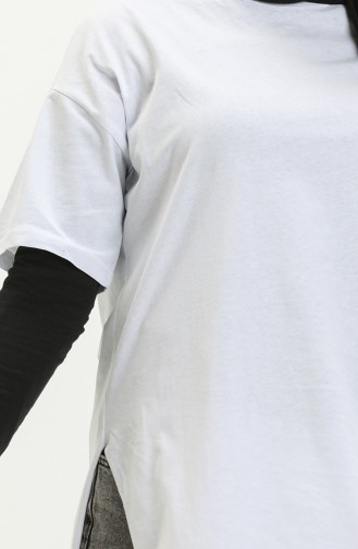 Weiß T-Shirt 4012-03