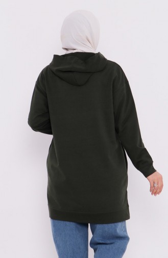 Sweat-shirt à Capuche 3027-04 Khaki 3027-04