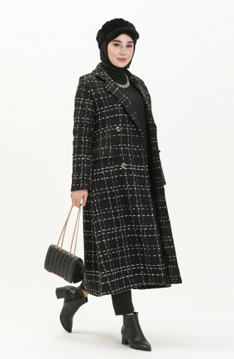 Tweed Mantel 71209-01 Schwarz 71209-01