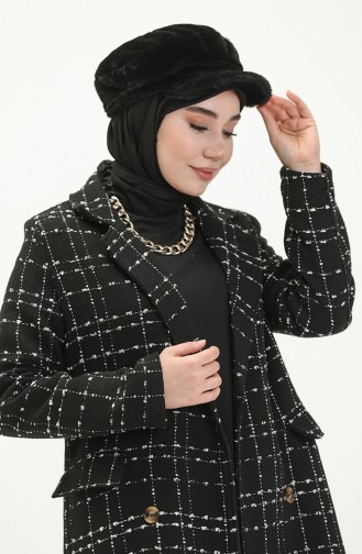 Tweed Mantel 71209-01 Schwarz 71209-01