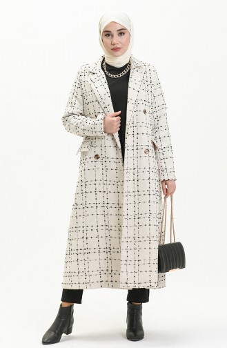 Tweed Coat 71209-02 Ecru 71209-02