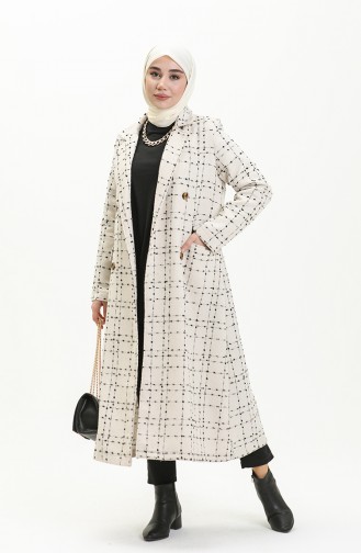 Tweed Coat 71209-02 Ecru 71209-02