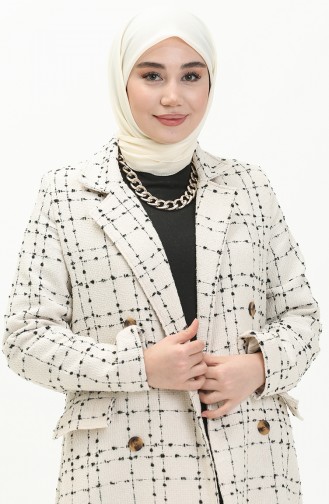 Tweed Coat 71209-02 Ecru 71209-02