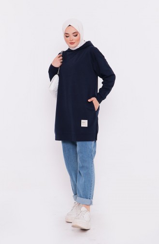 Dunkelblau Pulli 3027-02