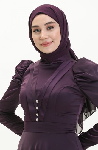 Habillé Hijab Pourpre 3970