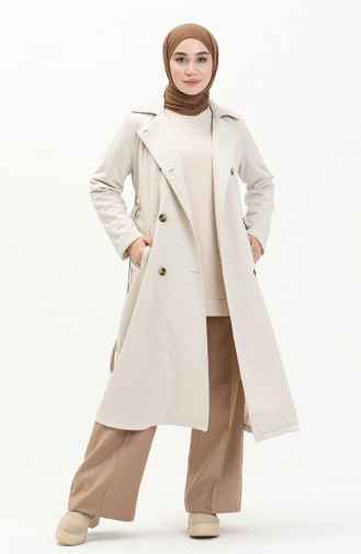 Ecru Trench Coats Models 6948-01