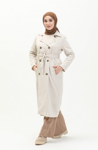 Ecru Trench Coats Models 6948-01