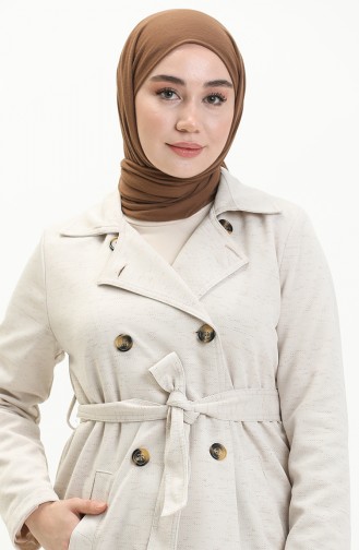 Ecru Trench Coats Models 6948-01