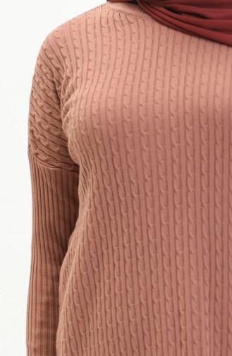 Trikot Strickmuster Tunika-Hose Zweiteiler 3345-14 Rosa 3345-14