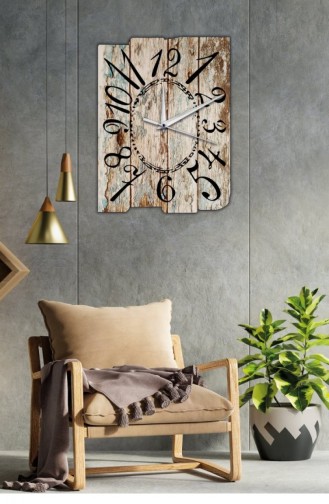 Rustik Tasarımlı Duvar Saati 33 X 45 Rdsmbx45 0034