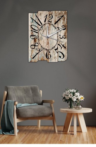 Rustik Tasarımlı Duvar Saati 33 X 45 Rdsmbx45 0034