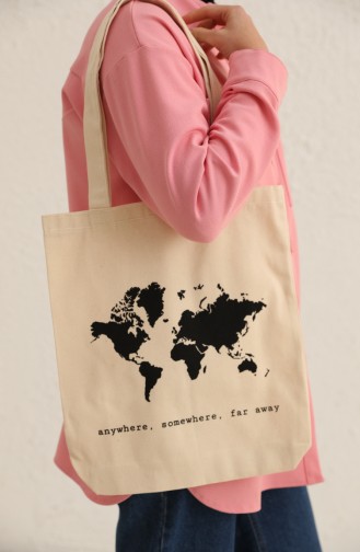 Çınar Shoulder Bag 0492 Cream 0492