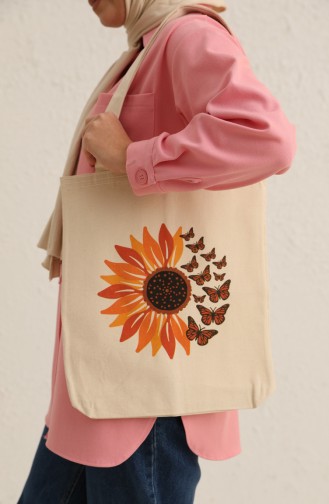 Çınar Shoulder Bag 1188 Cream 1188