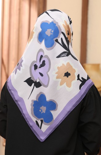 Patterned Soft Scarf 1002-03 Lilac 1002-03