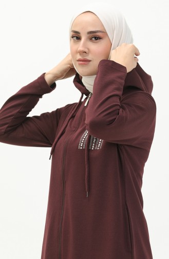 Hooded Tracksuit 7032-07 Plum 7032-07