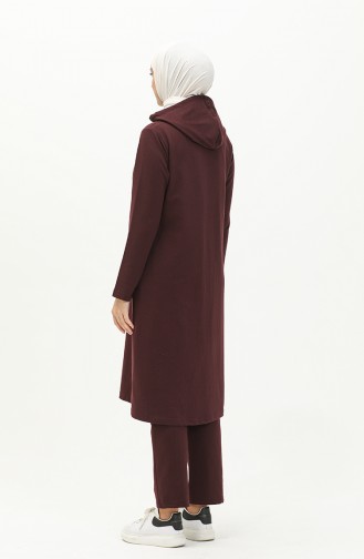 Hooded Tracksuit 7032-07 Plum 7032-07