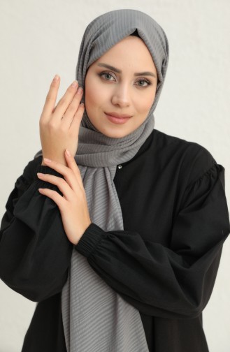 شال كاراجا 80989-10 فضي غامق 80989-10