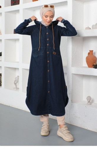 Dark Jeans Blue Mantel 14057