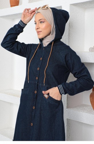 Dark Jeans Blue Mantel 14057