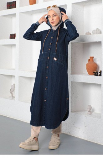 Dark Jeans Blue Mantel 14057