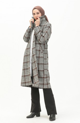 Patterned Cape 1086-02 Gray Brick Red 1086-02