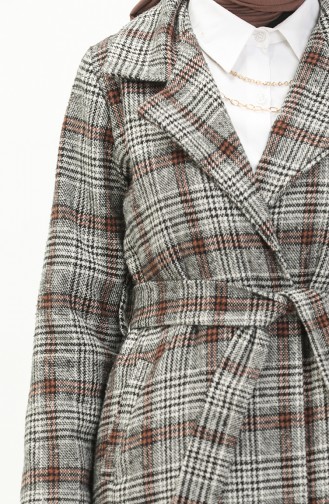 Patterned Cape 1086-02 Gray Brick Red 1086-02