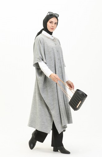 Gray Poncho 3265-08