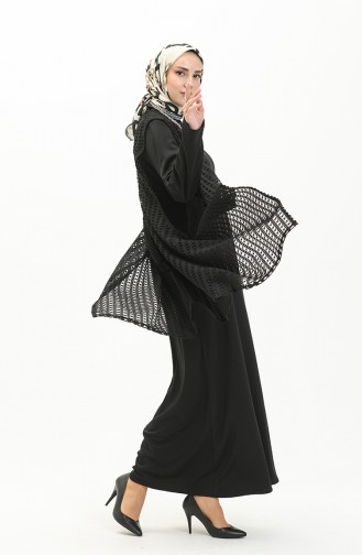 Gilet Robe Hijab 5505-01 Noir 5505-01