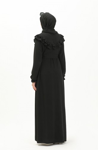 Oyya Robe en Coton et Viscose 238465-01 Noir 238465-01