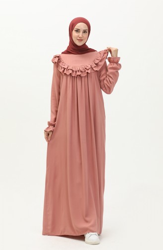 Oyya Robe en Coton et Viscose 238465-02 Rose Pâle 238465-02