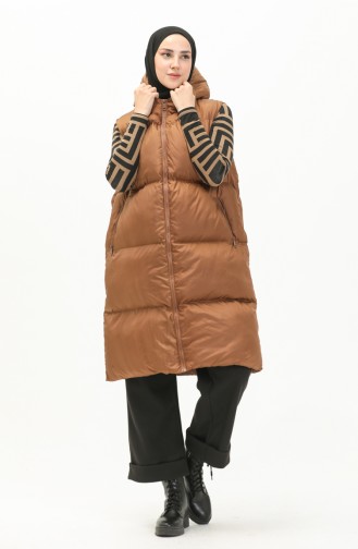 Tobacco Brown Gilet 6049-02