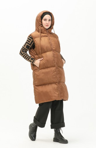 Tobacco Brown Gilet 6049-02