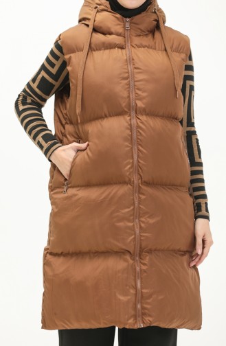 Tobacco Brown Gilet 6049-02