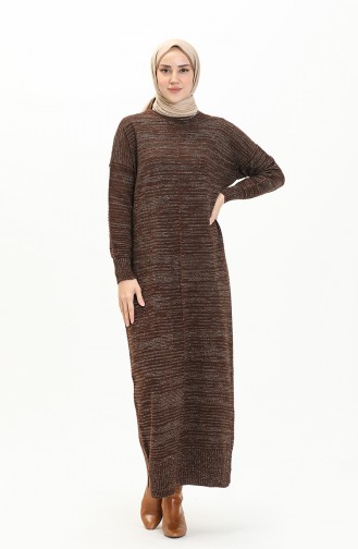 Knitwear Silvery Dress 3164-11 Dark Brown 3164-11