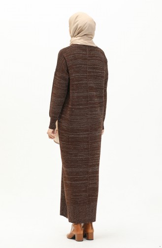 Knitwear Silvery Dress 3164-11 Dark Brown 3164-11