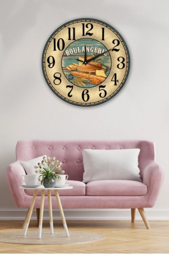 Retro Tasarımlı Duvar Saati 40 X 40 Mbolddsx40 1049