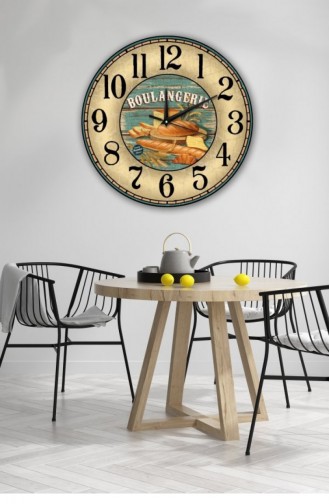 Retro Tasarımlı Duvar Saati 40 X 40 Mbolddsx40 1049