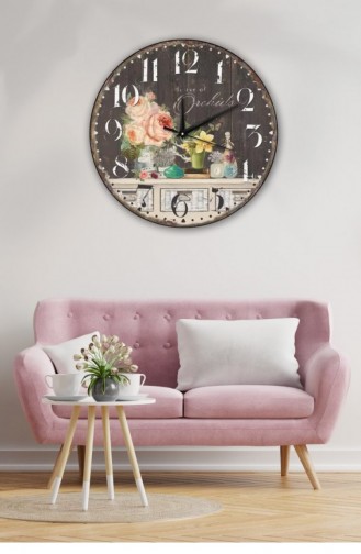Retro Tasarımlı Duvar Saati 50 X 50 Mbolddsx50 0332