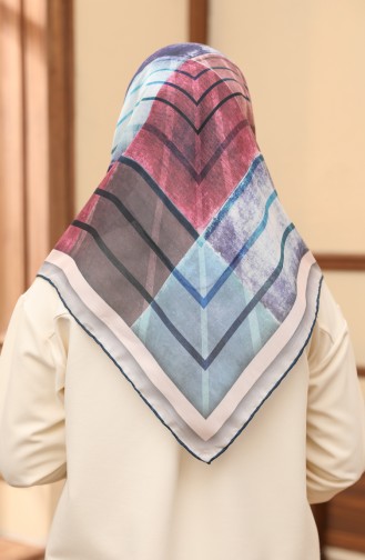 Patterned Soft Scarf 1004-09 Onion Peel Lilac 1004-09