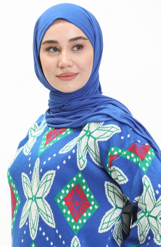 Triko Desenli Kazak 80058-09 Saks Kemik