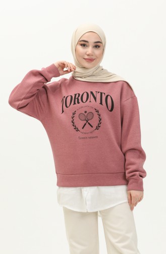 Three Yarn Sweatshirt 1064-02 Dusty Rose 1064-02