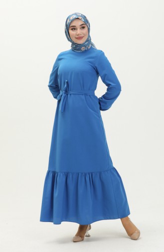 Shirred Dress 1081-05 Saxe 1081-05