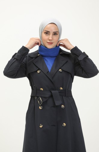 Navy Blue Trench Coats Models 6951-04