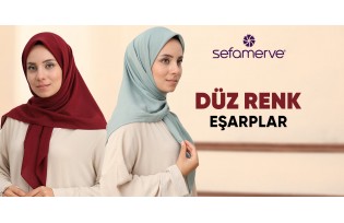 Düz Renkli Eşarplar