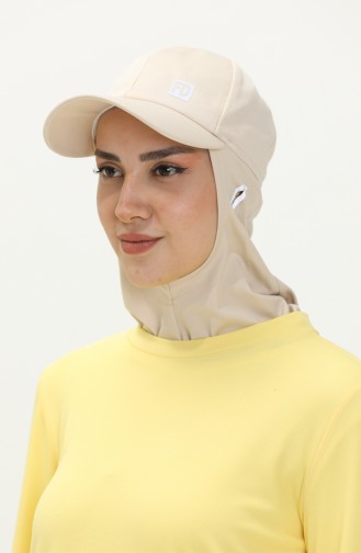 Sportliches Bonnet mit Kappe FDSPR-A500.50 Beige 500.50