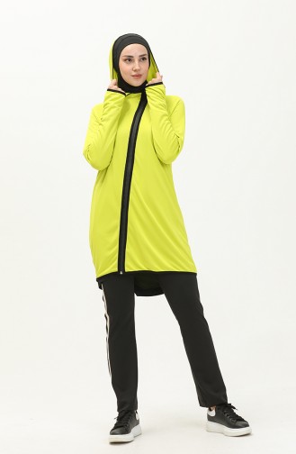 Haut de Survêtement Zippé  FDSPR-T.507.17 Jaune Neon  507.17