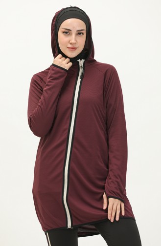 Zippered Track Top FDSPR-T.507.45 Plum 507.45