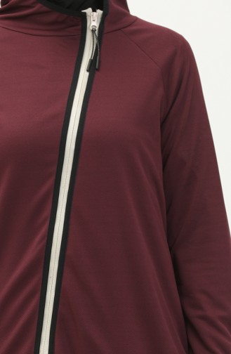 Zippered Track Top FDSPR-T.507.45 Plum 507.45