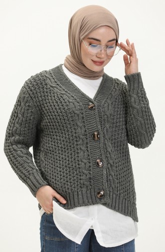 Cardigan Tricot Boutonné 80053-03 Anthracite 80053-03