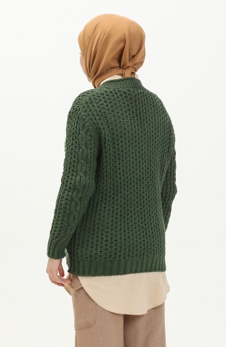 Trikot geknöpfte Strickjacke 80053-07 Khaki 80053-07